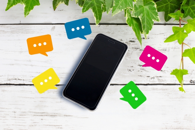 スマホと吹き出し